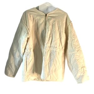 Universal thread, womens corduroy jacket, L, white, NWT